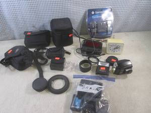 lot 38 image: (CS) Lot of Misc Clocks, Cases, Cam...