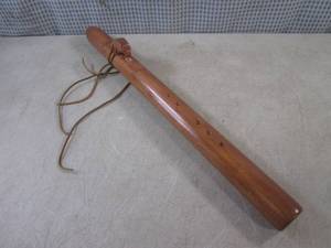 lot 40 image: (H-1) Wood Native American Style Fl...