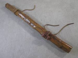 lot 42 image: (H-1) Wood Native American Style Fl...