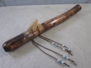 (H-1) Wood Native American Style Fl...