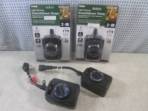 lot 51 image: (CS) 4 Light Sensing Coutdown Timer...
