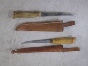 lot 117 image: (EC1) 2 Vintage Fishing Knives with...