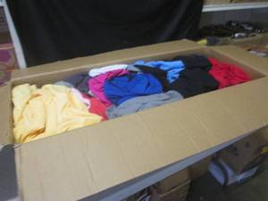 lot 138 image: (F-2) Large Box Full of Assorted Cl...