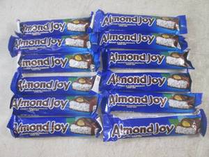 lot 240 image: (B-1) 12 Almond Joy Candy Bars Past...