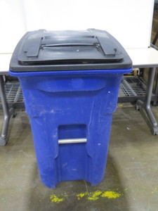 lot 26 image: 64 Gallon Toter TrashRecycling Container