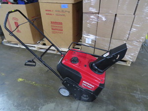 lot 37 image: Honda HS720AS 12-Inches Single-stage Push with auger assistance Gas Snow Blower Snow blower