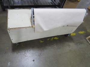 lot 54 image: 36 Horizontal Paper Cutter with Rolling Cabinet