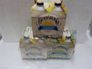 lot 6 image: 3 Bundaberg Lemonade 4 packs 12.7 o...