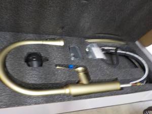 lot 21 image: Gold Kitchen Faucets...