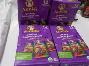 lot 27 image: 4 boxes Annies Organic Bunny Graha...