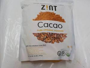 lot 31 image: 32 oz bag ZINT Cacao Non Alkalized ...