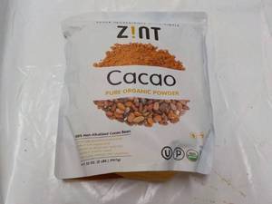 lot 32 image: 32 oz bag ZINT Cacao Non Alkalized ...