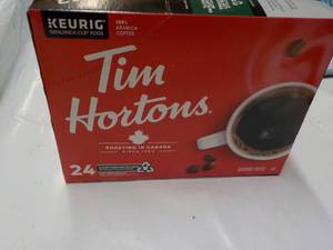 lot 46 image: Keurig Tim Hortons 24 pods Ground C...