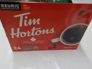 lot 48 image: Keurig Tim Hortons 24 pods Ground C...