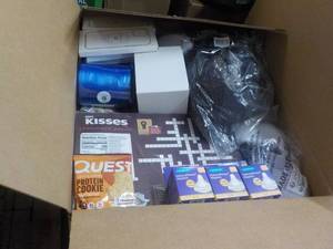 lot 65 image: Large box of New Amazon Overstock...
