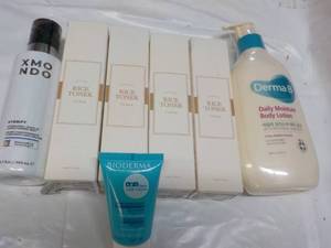lot 107 image: Derma B Body Lotion, Rice Toner, XM...