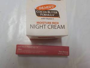 lot 115 image: Palmers Night Cream and Rare Beauty...