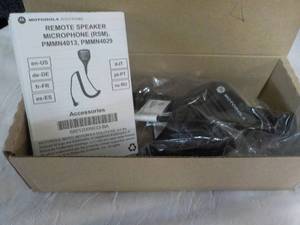lot 119 image: Remote Speaker Motorola Microphone...