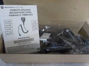 lot 120 image: Remote Speaker Motorola Microphone...