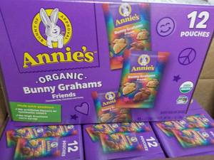lot 130 image: 4 boxes Annies Organic Bunny Graha...