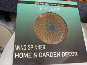 lot 232 image: Galaxy Stainless Steel Wind Spinner...