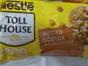 lot 248 image: 4 Nestle Butterscotch 11 oz bags Mo...