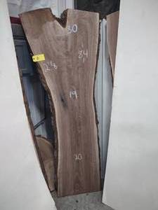 lot 5 image: Curly Black Walnut Slab