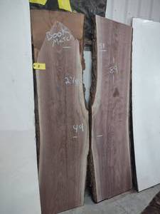 lot 8 image: Book Match Black Walnut Slabs