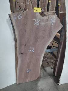 lot 21 image: Black Walnut Slab