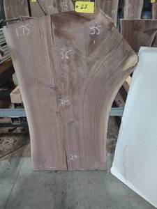 lot 23 image: Black Walnut Slab