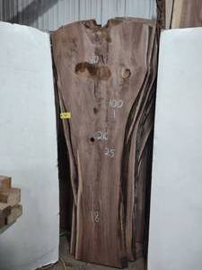 lot 42 image: Black Walnut Slab