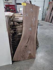 lot 44 image: Black Walnut Slab
