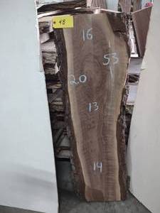 lot 48 image: Black Walnut Slab
