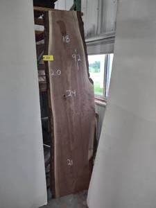 lot 58 image: Black Walnut Slab