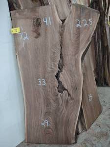 lot 72 image: Black Walnut Slab