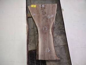 lot 78 image: Black Walnut Slab