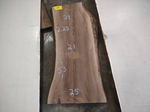 lot 79 image: Black Walnut Slab