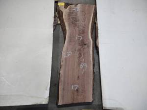 lot 87 image: Black Walnut Slab