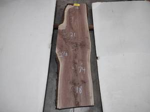 lot 97 image: Black Walnut Slab