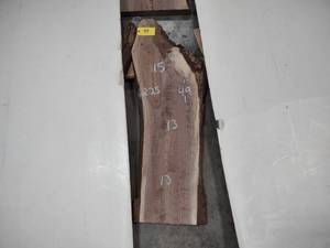 lot 99 image: Black Walnut Slab