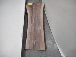 lot 101 image: Black Walnut Slab