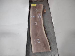 lot 104 image: Black Walnut Slab