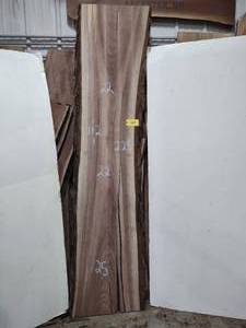 lot 129 image: Black Walnut Slab