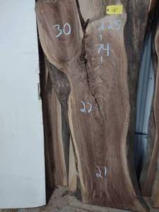 lot 131 image: Black Walnut Slab