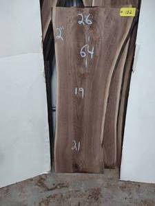 lot 132 image: Black Walnut Slab