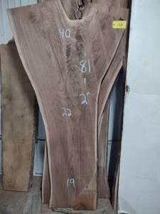 lot 133 image: Black Walnut Slab