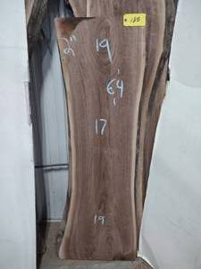 lot 135 image: Black Walnut Slab