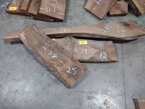 lot 151 image: Black Walnut Slab