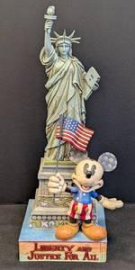 lot 37 image: Jim Shore Disney Creations Liberty and Justice for All Figurine