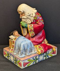 lot 51 image: Jim Shore Heartwood Creek the Real Meaning of Christmas Figurine